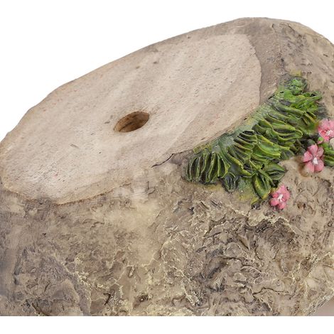 Miniatur-Pflanztopf aus Kunstharz mit Katzenmotiv – Tischkaktus-Topf, Größe 14 x 12 x 9 cm, Grün, 1 Stück (1/5)