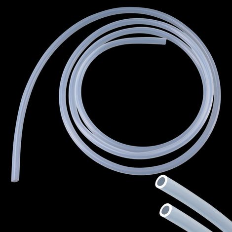 Tuyau en silicone flexible de 3 m de long - Convient à un usage alimentaire - Diamètre intérieur : 10 mm x diamètre extérieur : 13 mm - Tuyau en silicone transparent pour transfert de pompe (1/5)