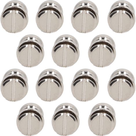 Lot de 50 clous à bouton rond argent 0,4x0,3in, vis de Chicago style punk pour ceinture, sac, vêtements (1/5)