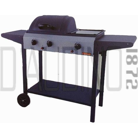 Barbecue Sandrigarden à gaz America, 2 feux, 1 plaque, 7,5 kW