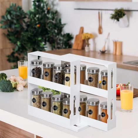 Étagère à épices étroite et extensible pour placard de cuisine (1/5)