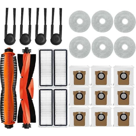 Ersatzzubehörset für Xiaomi Mijia M40S OV31CN: Dreikantbürste, Staubbeutel, Reinigungstuch, HEPA-Filter