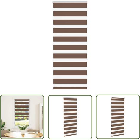 vidaXL Zebrarollo Braun 60x150 cm Stoffbreite 55,9 cm Polyester (1/5)