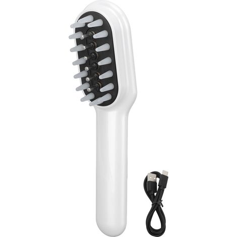 Elektrisches Kopfhautmassagegerät, 450 mAh, 10 Geschwindigkeitsstufen, USB-aufladbar – Haarwuchsstimulator für Männer und Frauen (1/5)