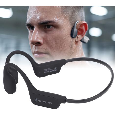 Casque Audio Bluetooth à conduction osseuse 5.4 IPX6, Résistant à l'eau, avec suppression du bruit, sans fil, pour sport, running, entraînement (1/5)