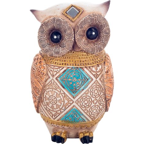 Signes Grimalt Buho Buhos Figurine Hibou Marron - 15x9x7cm