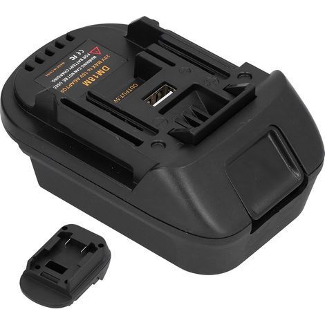 DM18M Akkuadapter für Milwaukee 20V Akku DCB200 DCB203 DCB205 DCB206 M18 BL1830 BL1840 (1/5)