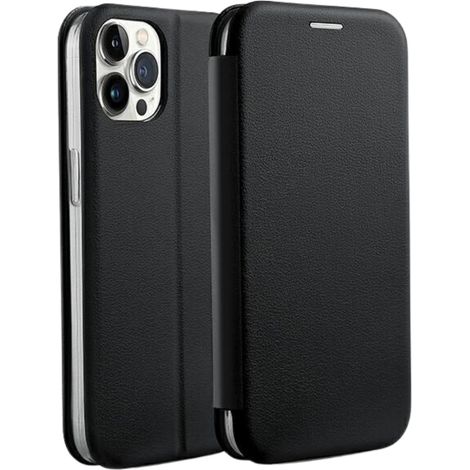 Funda magnética Beline Book para iPhone 14 Pro 6.1, color negro/negro
