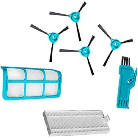 Cecotec Consumibles para Congas Serie 950. Pack de Consumibles que incluye 4 Cepillos laterales y Filtros compatibles con Robot aspirador Conga Serie