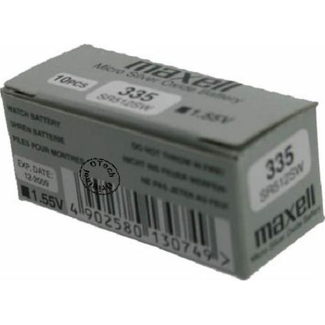 Pack de 10 piles maxell pour RENATA 335 (1/2)