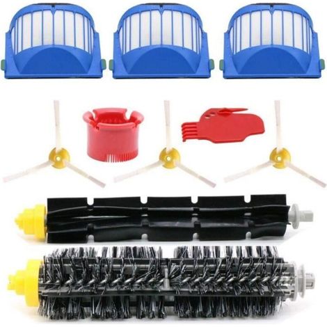 Kit D\'Accessoires de Remplacement 10 PièCes pour IRobot Roomba Aspirateur 600 Series 690 680 660 651 650 & 500 Series (1/4)