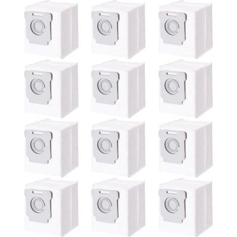 pair Lot de 12 Sacs d'aspirateur pour iRobot Roomba i7 i7+ i3 i3+ i4 i4+ i6 i6+ j7 j7+ i8 i8+S9 S9+ E5 E6 E7, Accessoires Sac à Poussière pour iRobot Roomba Allen Aspirateur Clean Base (1/5)