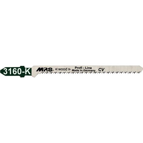 5 Lames scie Sauteuse CV (pour bois/plexi) Dents Frais Crois Coni 75/100Mm - 2mm Chantourner