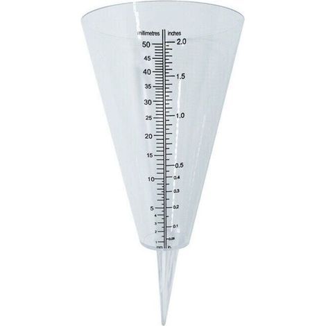Regenmesser zur Messung von Niederschlagsmengen, mit gut lesbarer Skala, ideal für Ihren Garten, weiß (1/5)