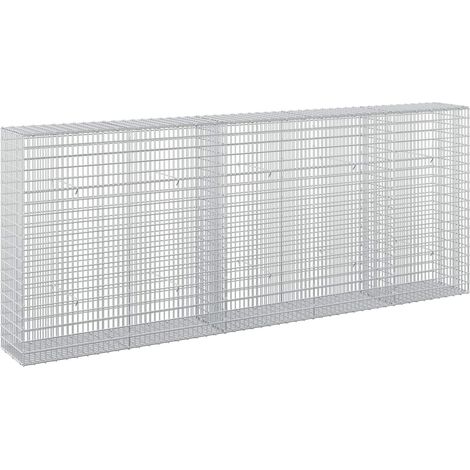 Gabione mit 5 mm Draht und 5x2,5 cm Maschen 250x30x100 cm vidaXL (1/5)