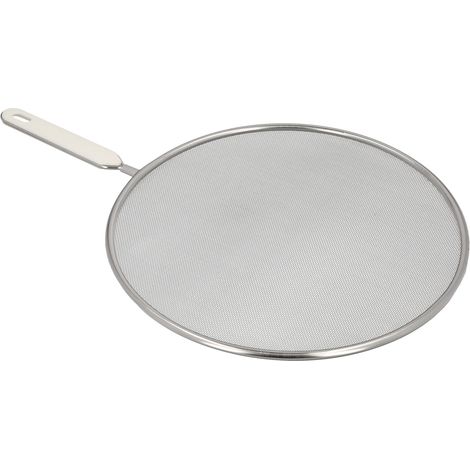 Paraspruzzi inox Ø 28 cm. con manico (1/5)