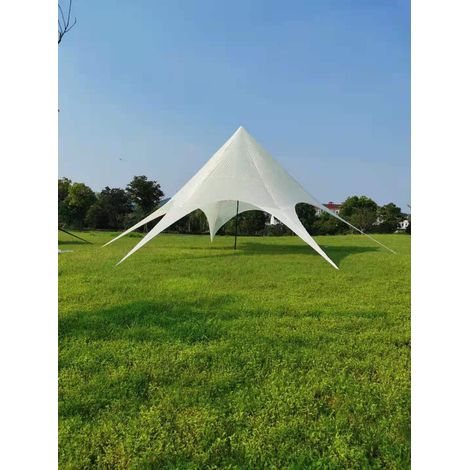 Gazebo Tendone XL A Stella Con 14 Metri Di Diametro crema