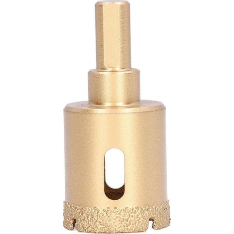 Foret diamanté brasé pour carottage, scie cloche, fraise creuse pour verre, carrelage, granit, marbre, porcelaine, 30 mm