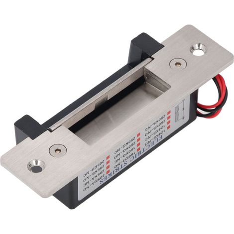 Jeffergarden Serrure de porte électrique robuste, sécurité intégrée, DC 12V, pour système de contrôle d'accès, serrures cylindriques (1/5)