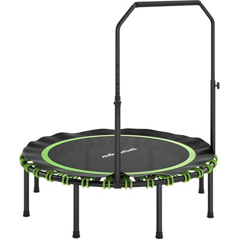 Fitness-Trampolin mit verstellbarem Griff, Indoor/Outdoor, Grün (1/5)