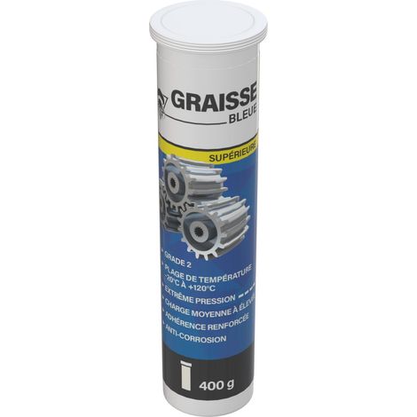 Méduze - Cartouche de graisse bleue supérieure 400g - Grade NLGI 2 - Adhérence renforcée - Multifonctions - Extrême pression (1/5)