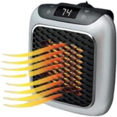 Kleiner wandmontierter Heizstrahler mit einstellbarem Thermostat, programmierbarem 12-Stunden-Timer, automatischer Abschaltung – leise, platzsparend, Keramik