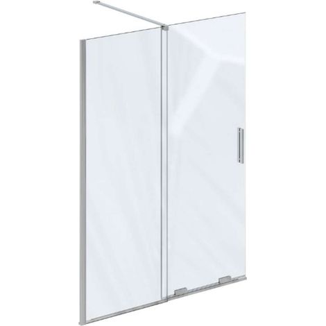 Ravak Roll - Duschtrennwand Walk-In 140x195 cm, Chrom/Klarglas X9WVM0C00Z1 (1/5)
