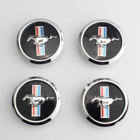 4 x 68MM Ford Centre De Roue Caches Moyeux jantes Logo Emblème Pour Ford Mustang (1/4)