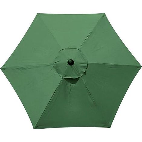 Housse de rechange pour parasol, 6 baleines, 2 m, imperméable, anti-UV, tissu de rechange, Dark green (1/3)