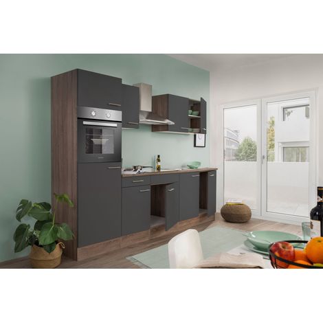 Cucina Blocco cucina Cucina componibile Rovere York Grey Oliver 270 cm Respecta