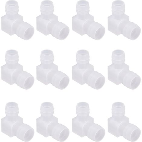 90°-Winkelreduzierstück aus Kunststoff, 16 x 20 mm, 12 Stück, Schlauchverbinder mit Widerhaken, rechtwinkliges Innengewinde, Winkelreduzierstück für Bewässerung (1/5)