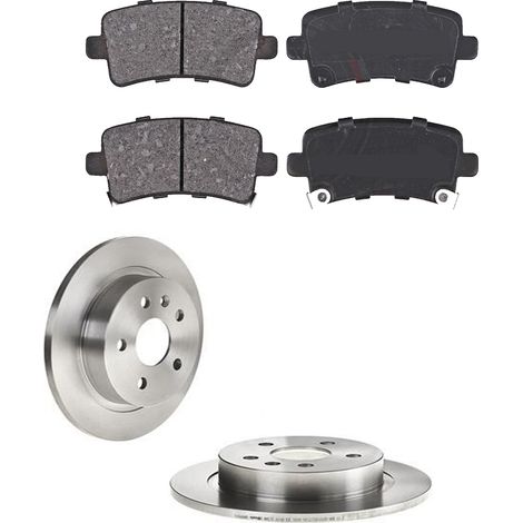 KIT FRENI POSTERIORI compatibile con OPEL INSIGNIA A (G09) - DISCHI + PASTIGLIE OEM: P 59 059 / 17991 , 17992 /SOSTITUZIONE DIRETTA/BASSA POLVERE/SILENZIOSO
