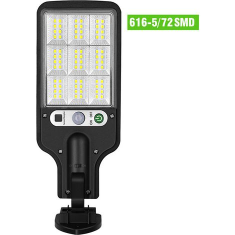 Éclairage solaire extérieur, applique murale LED à détecteur de mouvement avec télécommande, étanche, référence 616-5-AquaForge