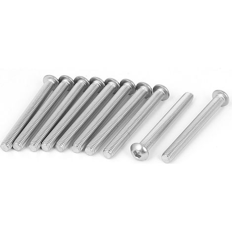 M6 x 55mm Vollgewinde Knopf Innensechskantschraube Argent Ton 10 Pièces (568b8f88562c421d615bc5885df (1/2)