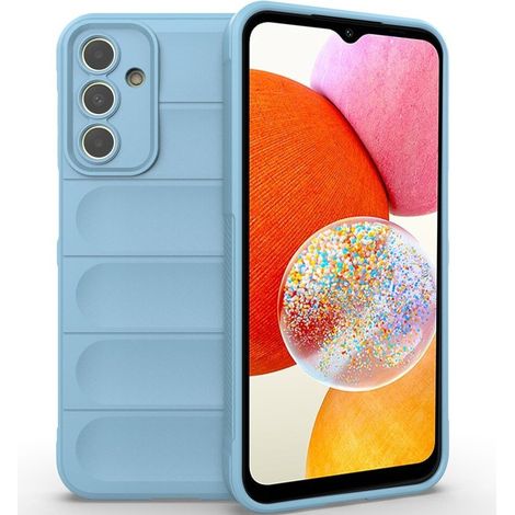 Coque pour Samsung Galaxy A25 5G, résistante aux chocs et idéale pour les jeux, bleue avec verre trempé 9H (1/5)