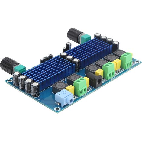 Carte d'amplificateur de puissance avec puce TPA3116 D2, module d'amplification audio de basses 2.1 canaux XH-A312 (1/5)