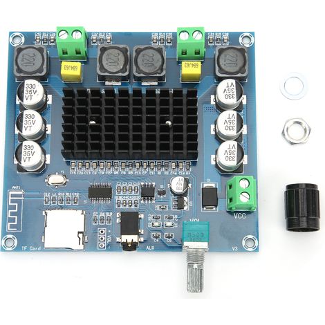 Amplificateur Audio Numérique Bluetooth TDA7498 100Wx2, Carte Ampli Puissance avec Réglage Volume Ajustable (1/5)