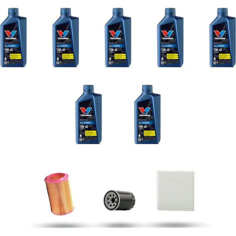 Kit tagliando 3 FILTRI e 7L OLIO compatibile con Alfa Romeo 166 (936) 3.2 V6 24V GTA 176kw dal 2003 al 2007 (1/4)