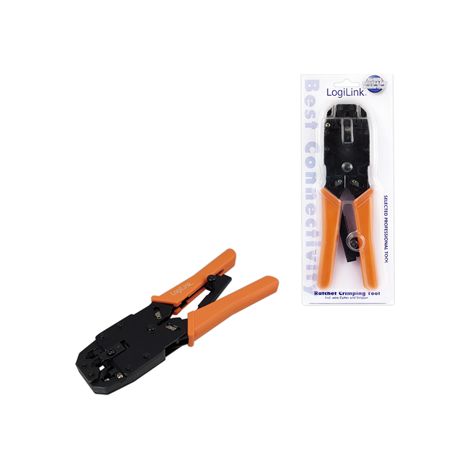 Logilink WZ0003 Pince à sertir orange et noir 20 cm (1/4)