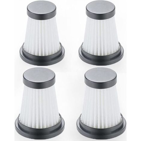 Lot de 4 filtres HEPA de rechange pour aspirateur sans fil pour Moosoo K12 K12 Pro K13, pour Genius Invictus One 1.0 X7 / 2.0, pour accessoires de filtre pour aspirateur à main Foxnovo 13KPA
