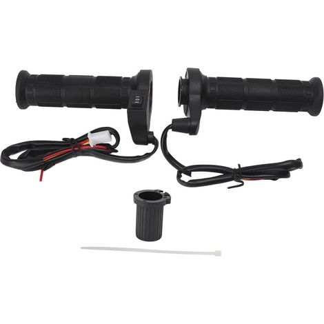 1 paire de poignées chauffantes pour moto, guidon chauffant électrique universel, accessoires modifiés 22mm (1/4)