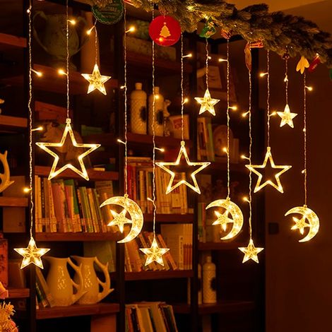 Rideau lumineux LED blanc chaud pour la décoration de la maison, des fêtes, du jardin et des événements, design pratique.-AquaForge (1/4)