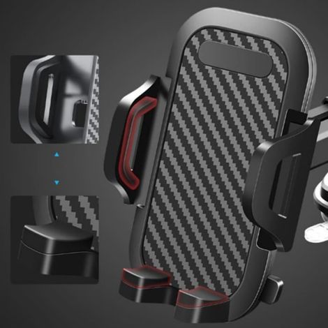 Support Téléphone Voiture - - Ventouse Forte - Rotation 360° - Installation Facile - ABS (1/4)
