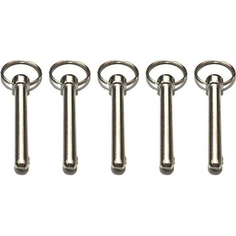 Goupilles à Dégagement Rapide Goupille de Verrouillage 8mm Avec Extrémité à Boule à Ressort Accessoires de Verrouillage, Matériel Marin, Broche Supérieure Bimini,Diamètre 8 Mm, Longueur Totale 72 MM