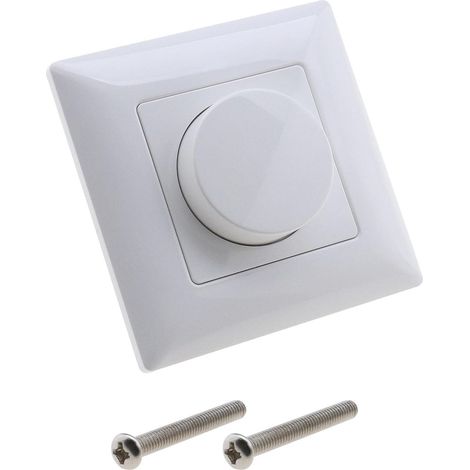 Variateur de Lumière 0-10V Bouton de Gradation d'alimentation Rotatif pour Ampoules à Incandescence et Halogènes à LED à Intensité Variable Blanc (1/5)