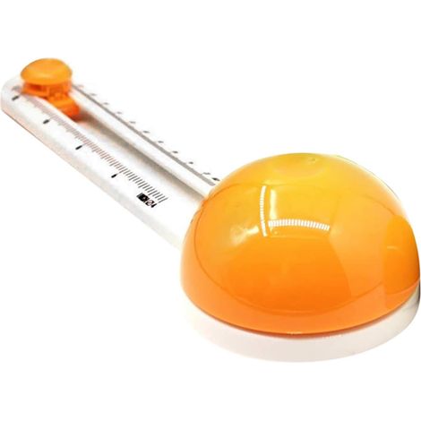 Coupe-Papier Circulaire Anti-dérapant avec 3 Lames pour Bricolage Outils Coupe Papier cartonné(orange) (1/5)