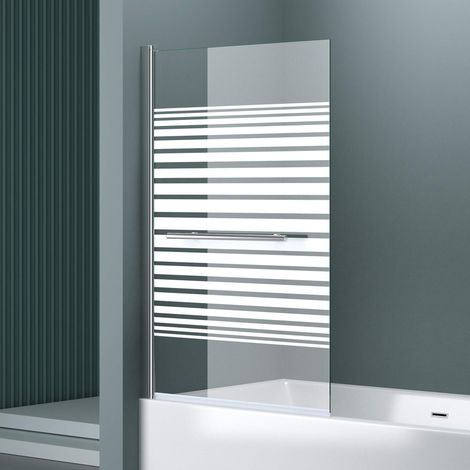 doporro Parete Vasca da Bagno Doccia94x140cm, Parete Sopravasca Doccia Apertura 180°Cortona1122 (1/5)
