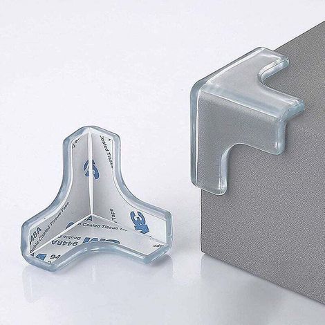 Protections d'angle de table, 20 pièces, transparentes, anti-chocs, pour tables et meubles pointus, pour enfants et bébés (1/4)
