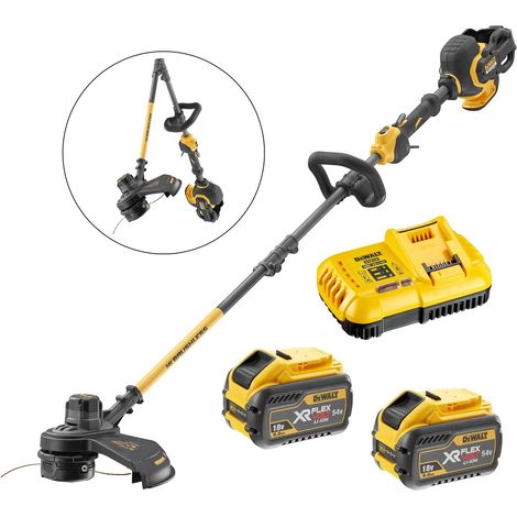 Dewalt DCM5713X2 54v XR Flexvolt Cordless Grass Timmer Cutter Split Shaft 2X 9ah (1/3)