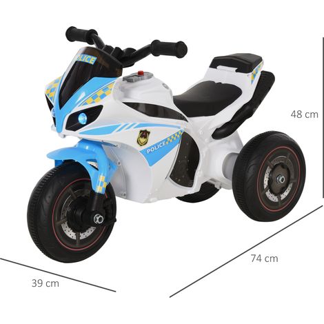 Rutschauto, Rutschfahrzeug mit Musik und Scheinwerfer, Kinderfahrzeug im Rennmotorrad-Design, bis 20kg 18-36 Monate Blau (1/5)